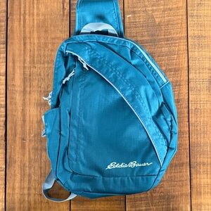 Eddie Bauer sling backpack purse.